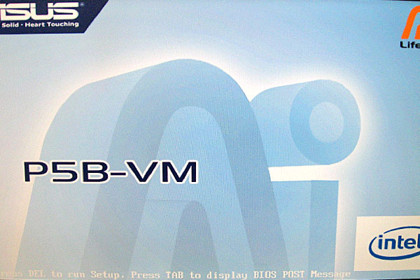 17-P5B-VMのBIOSがアッサリ起動